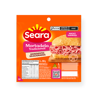 Mortadela Tradicional Fatiada 180g