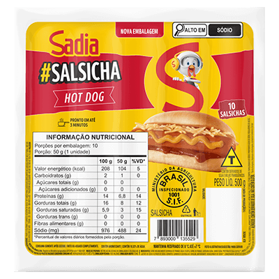 Salsicha Hot Dog 500g Sadia