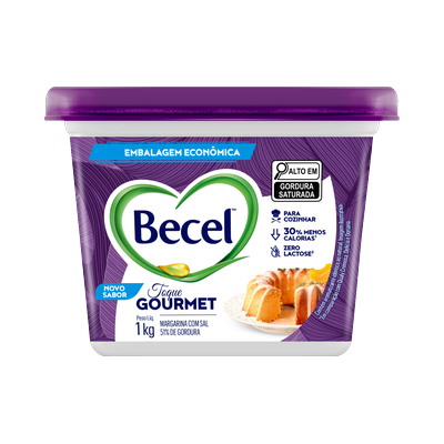 Margarina c/ Sal Z. Lac. Becel Gourmet 1kg