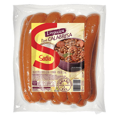 Linguiça Tipo Calabresa Defumada 2,5Kg Sadia