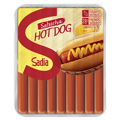Salsicha Refriada Hot Dog 3Kg Sadia