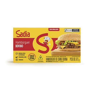 Hambúrguer Bovino 672g Sadia
