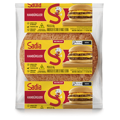 Hambúrguer de Carne de Frango e Bovina 56g Sadia