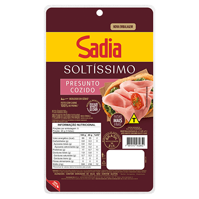 Presunto Cozido Fatiado 200g Soltissimo