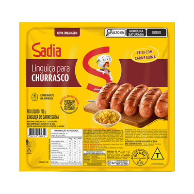 Linguiça de Carne Suína p/ Churrasco 700g