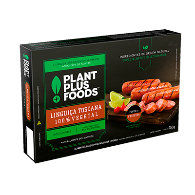 Linguiça Veg Tosc Plantplus Foods Cx 250g 3 Un