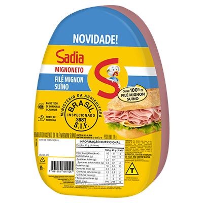 Embutido Suíno Cozido Sadia Mignoneto