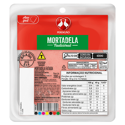 Mortadela Fatiada Tradicional 200g Perdigão