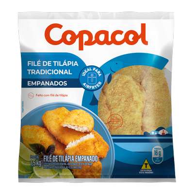Filé de Tilápia Empanado Tradicional 1,5 KG