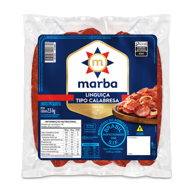 Linguiça Tipo Calabresa 2,5Kg