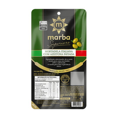 Mortadela Italiana com Azeitonas Fatiada 180g